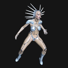 Fototapeta premium 女性ロボット