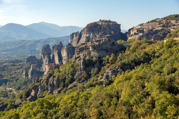 Fototapeta na wymiar Meteora Monasteries Landscape, Greece