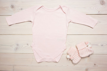 Pink baby apparel