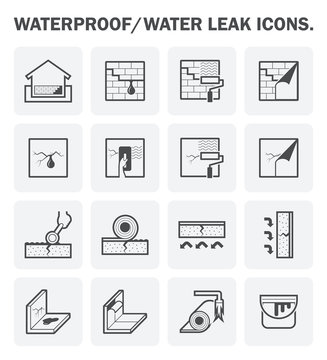 Waterproofing vector icon