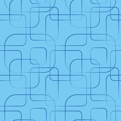 Abstract geometric line and square seamless pattern. illu