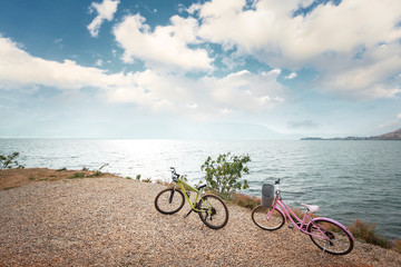 Bicycle beside the sea