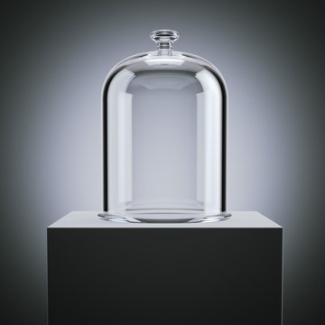 Glass Bell. 3d Rendering