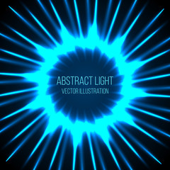 Abstract Light Rays Design. Vector Illustration.