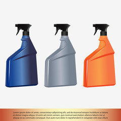 Spray bottle  isolated on white background vector illustration