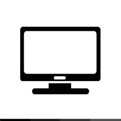 Desktop Computer Icon illustration design