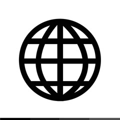 Globe earth icon illustration design