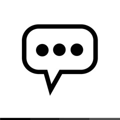 Speech bubble icon illustration design