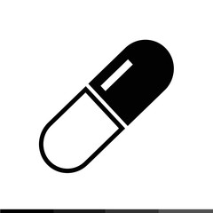 Medicine Icon , pill icon illustration design