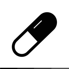 Medicine Icon , pill icon illustration design