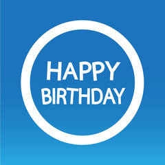 Happy birthday illustration design