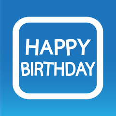 Happy birthday illustration design