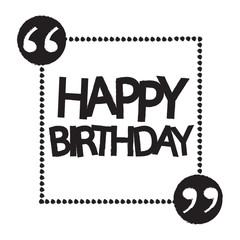 Happy birthday illustration design