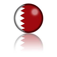 Qatar Flag Sphere 3D Rendering