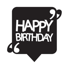 Happy birthday illustration design