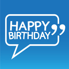 Happy birthday illustration design