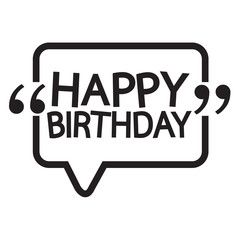 Happy birthday illustration design
