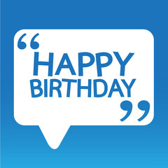 Happy birthday illustration design