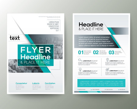 Poster Brochure Flyer design Layout vector template