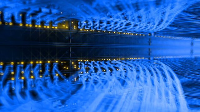 server room loop ready animation 3d rendering