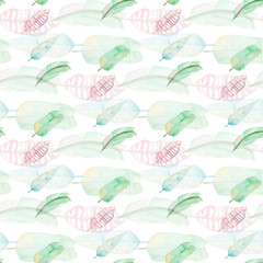 tropical palm leaves