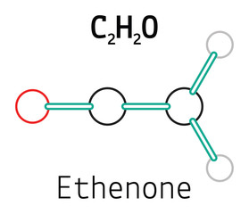 C2H2O ethenone molecule