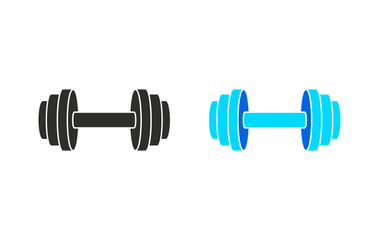 Dumbbell - vector icon.