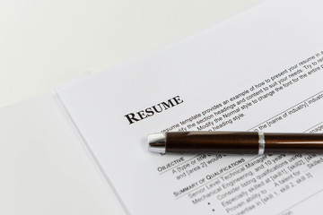 Resume Template for job interview
