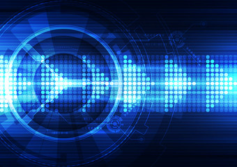 Abstract vector speed technology background, illustration