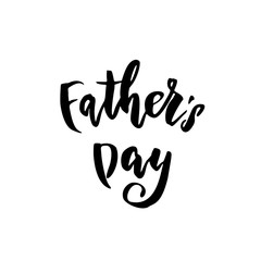 Father Day calligraphy lettering title.