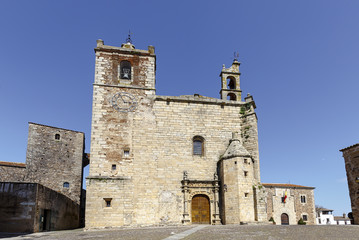 Fototapeta na wymiar Church of San Mateo in Caceres, Spain