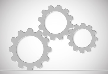 technological background from gears