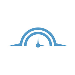 Time Clock vector logo icon