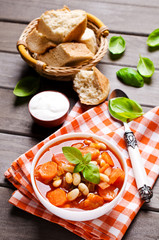 Thick soup with beans