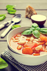 Thick soup with beans