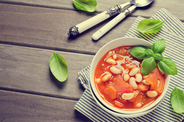 Thick soup with beans