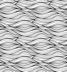 Vector floral background of drawn lines