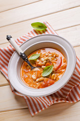 Thick soup with beans
