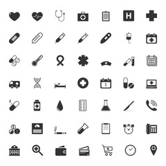 Fototapeta premium Medical Icons set.