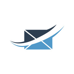 Mail vector logo icon
