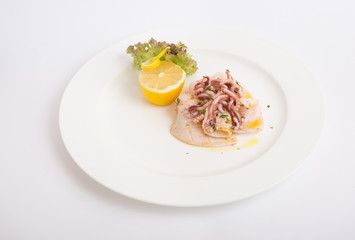 Grilled seafood snack