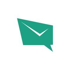 Mail vector logo icon

