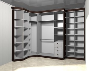 3D rendering design wardrobe  inner filling - 111220055