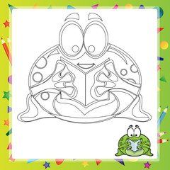 illustration of Cartoon frog