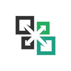 Square vector logo icon