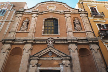 Fototapeta na wymiar Iglesia de Santa Rosalía en Cagliari, Cerdeña (Italia)