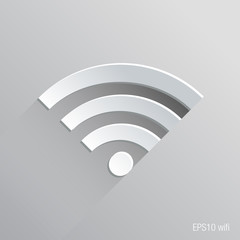 Wifi Connection Flat Icon Design