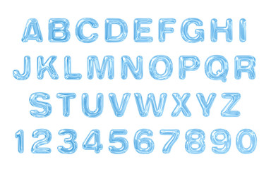 water drops font