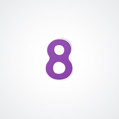 Web icon  number collection - 8