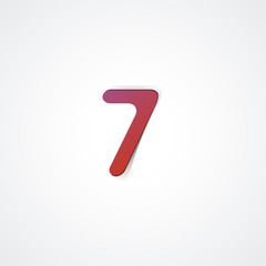 Web icon  number collection - 7